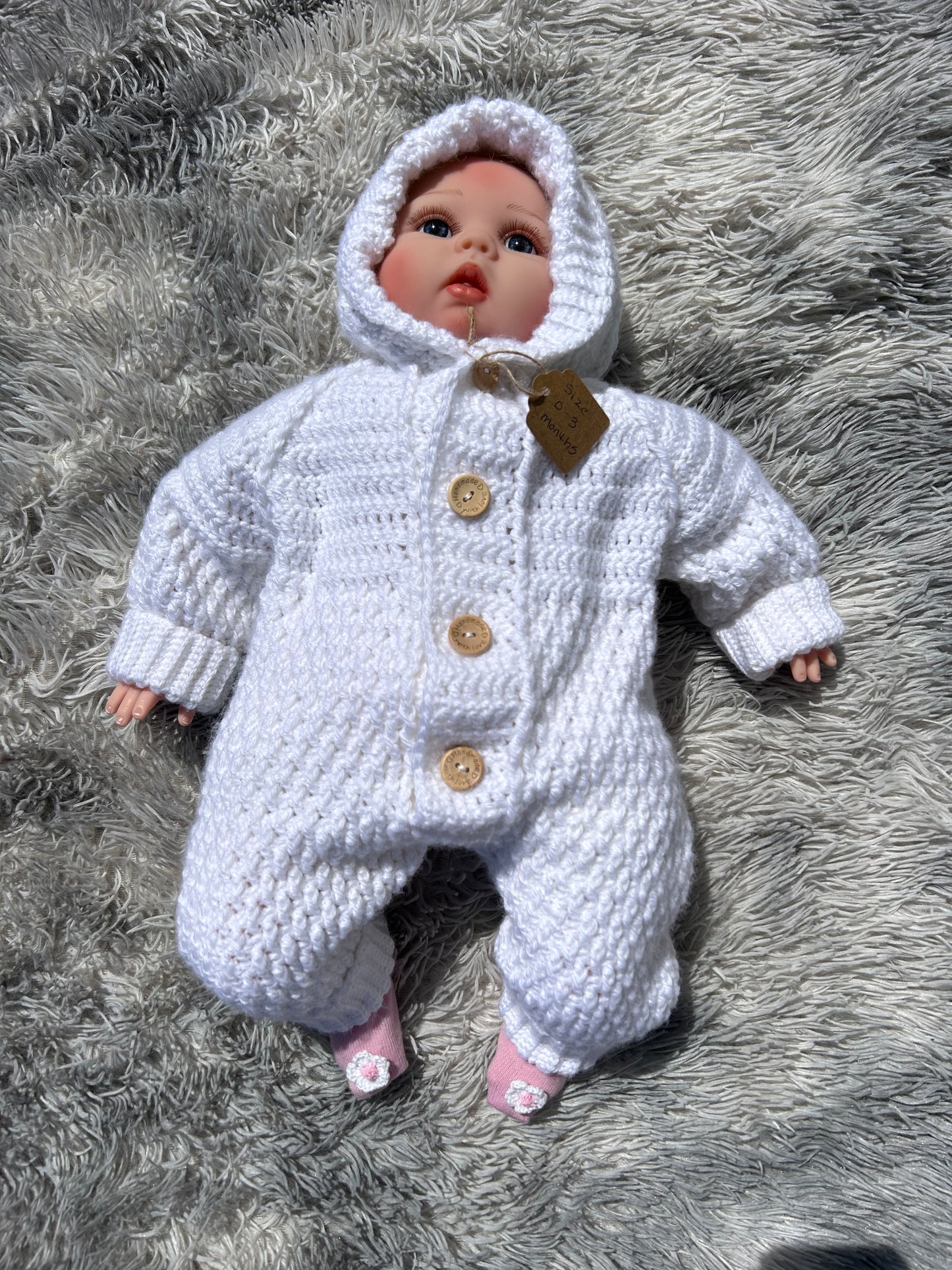 Preorder - Hooded Baby Jumpsuit