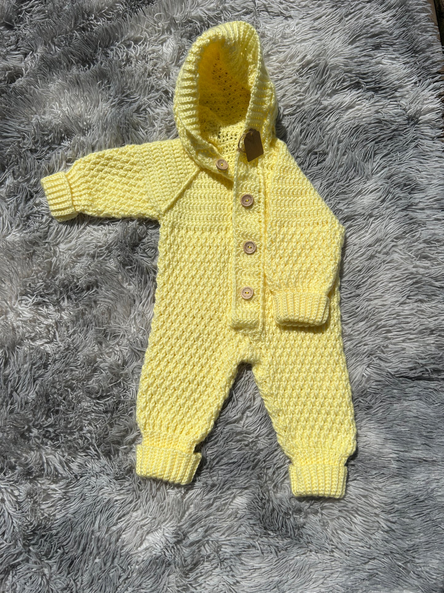 Preorder - Hooded Baby Jumpsuit